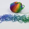 5 Rolls 50g/ball Worsted Section-dyed Rainbow Yarn 100% Pure Wool Yarn for DIY Hand Knitting Crochet Shawl Scarf Thread