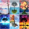 DIY 5D алмазная картина полный круглый сверло живописное дерево алмазная вышивка крестиком набор мозаика домашний декор настенное искусство подарок