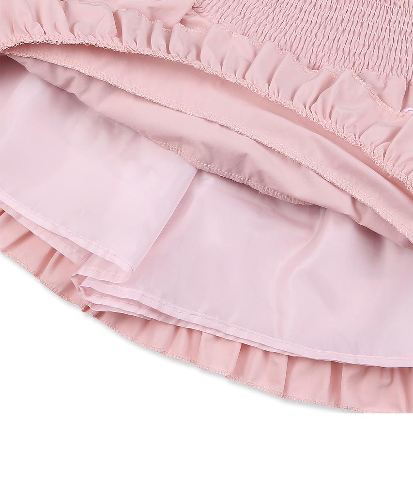 Canvas Betty Boop Frill Mini Tutu Skirt_Pink