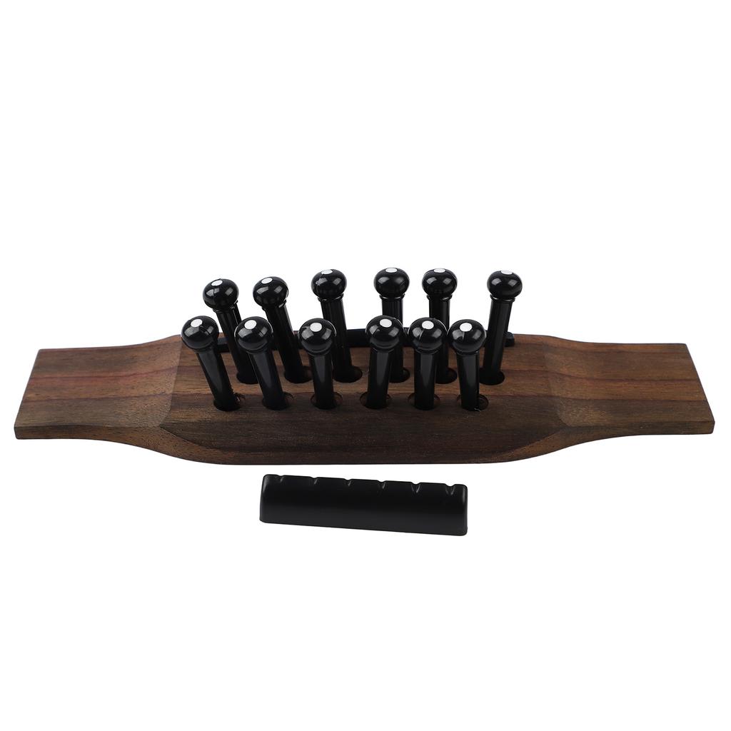 Набор из 15 предметов: 12-струнная гитара, палисандровый бридж, порожек для гитары, черный штифт для замены