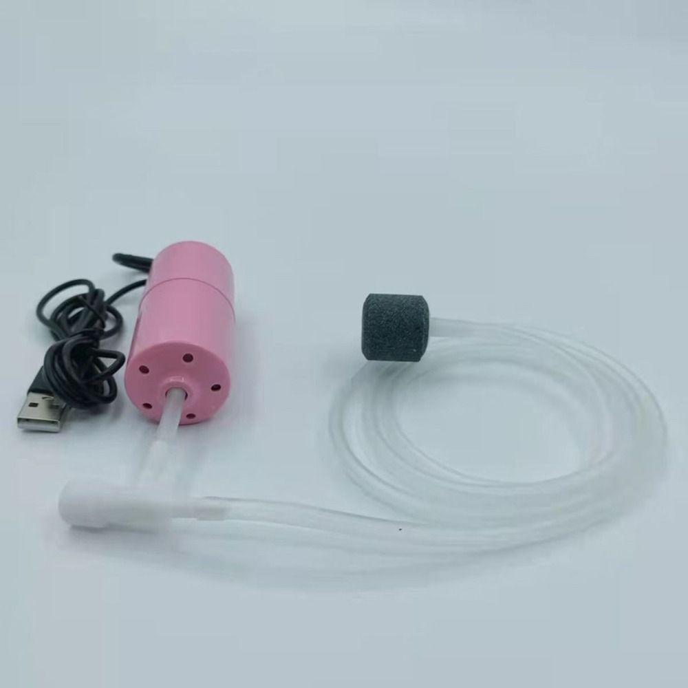 Регулируемый насос для аквариума с кислородом и воздухом, бесшумный USB-зарядный фильтр для террариума, противоскользящий бесшумный аэратор для аквариума с кислородом