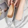 Женские туфли на среднем каблуке, толстый каблук, весна-осень, вечернее платье, неглубокий вырез, повседневные туфли с острым носком, модные женские туфли со стразами