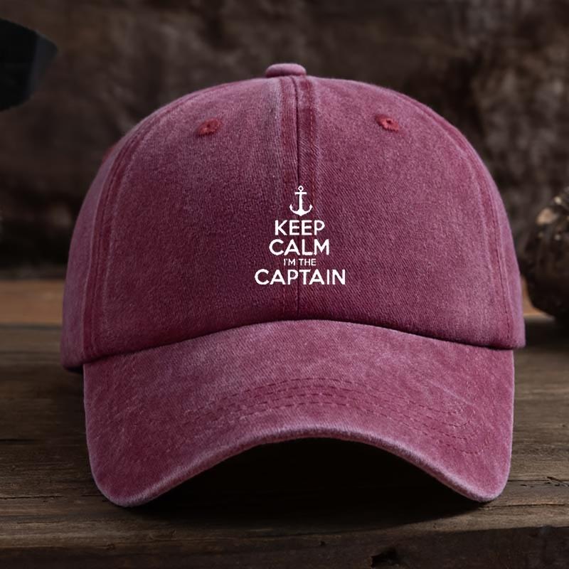 Стильная регулируемая дышащая бейсболка с принтом 'Keep I'M The Captain'