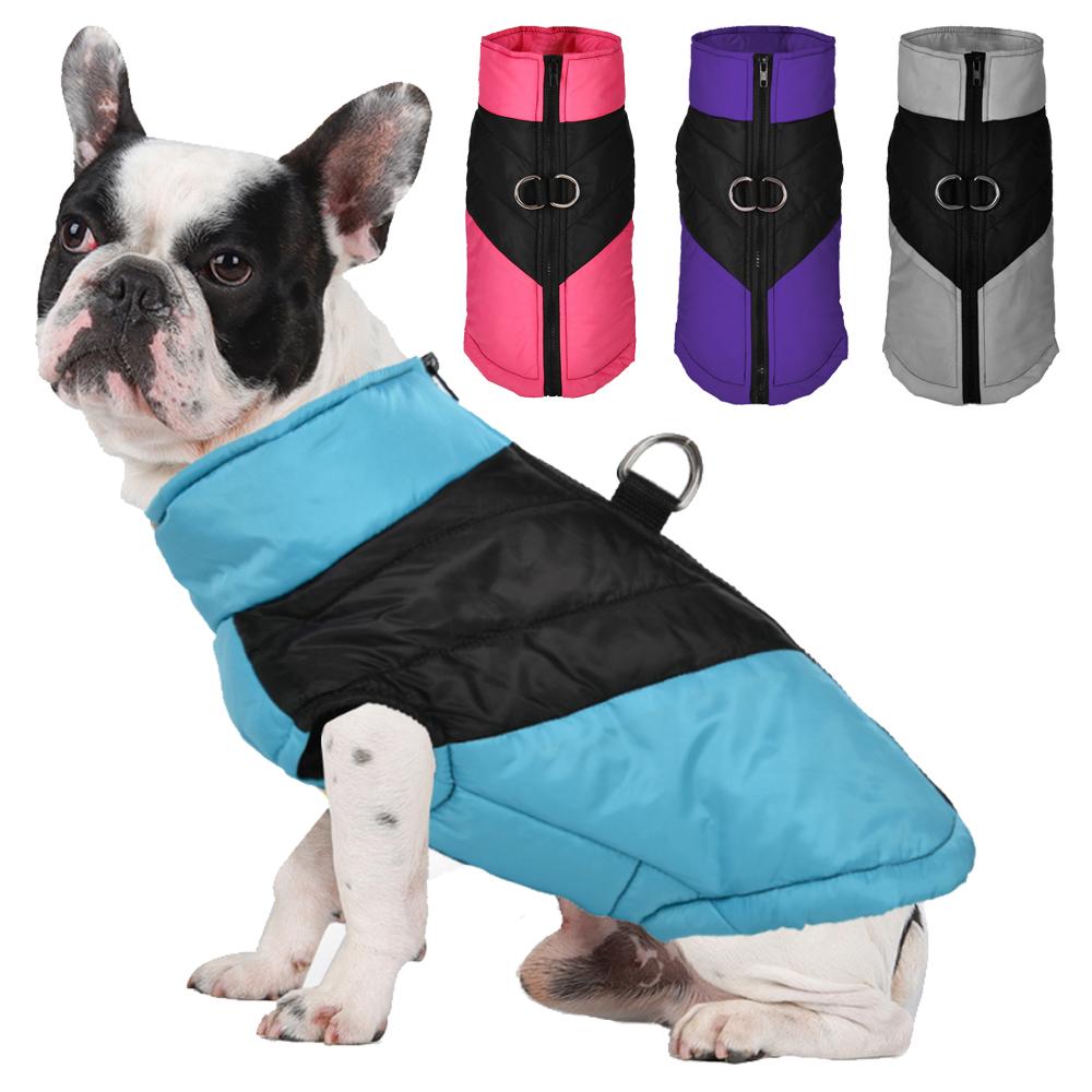 Одежда для собак, осенне-зимний теплый костюм для домашних животных для маленьких, средних и больших собак, ветрозащитное теплое пальто для французского бульдога и шнауцера