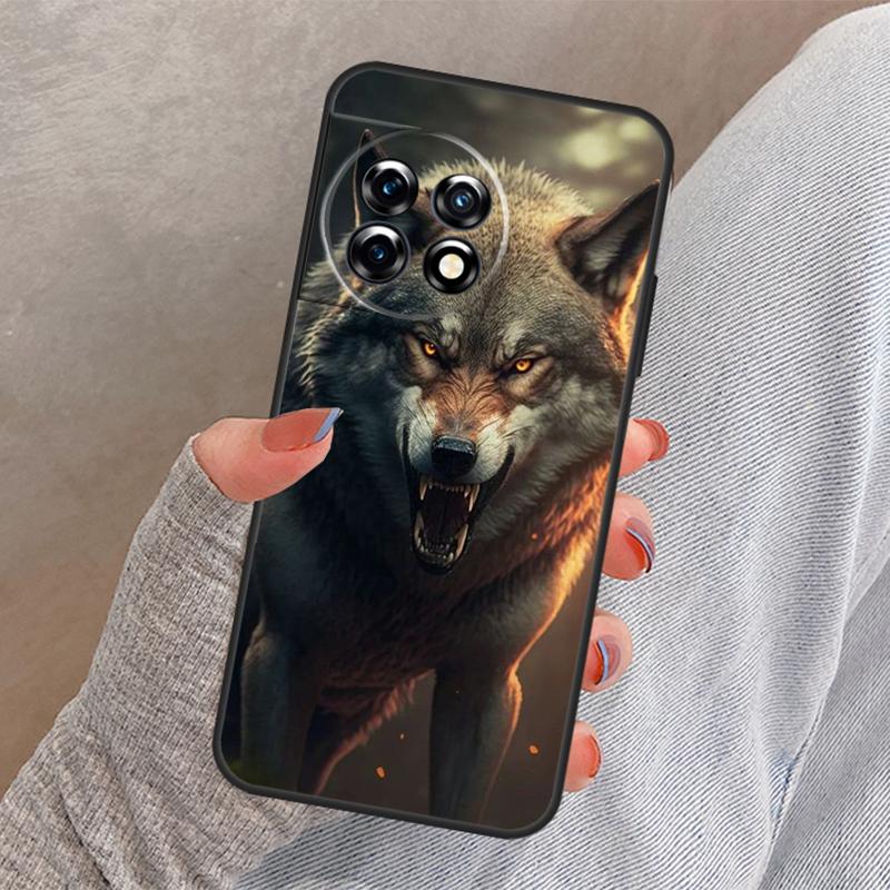 Чехол 'Злой Волк' для OnePlus Nord 4 3 CE 2 Lite N20 N10 N30 OnePlus 8T 10T 13 13R 12 12R 11 10 Pro