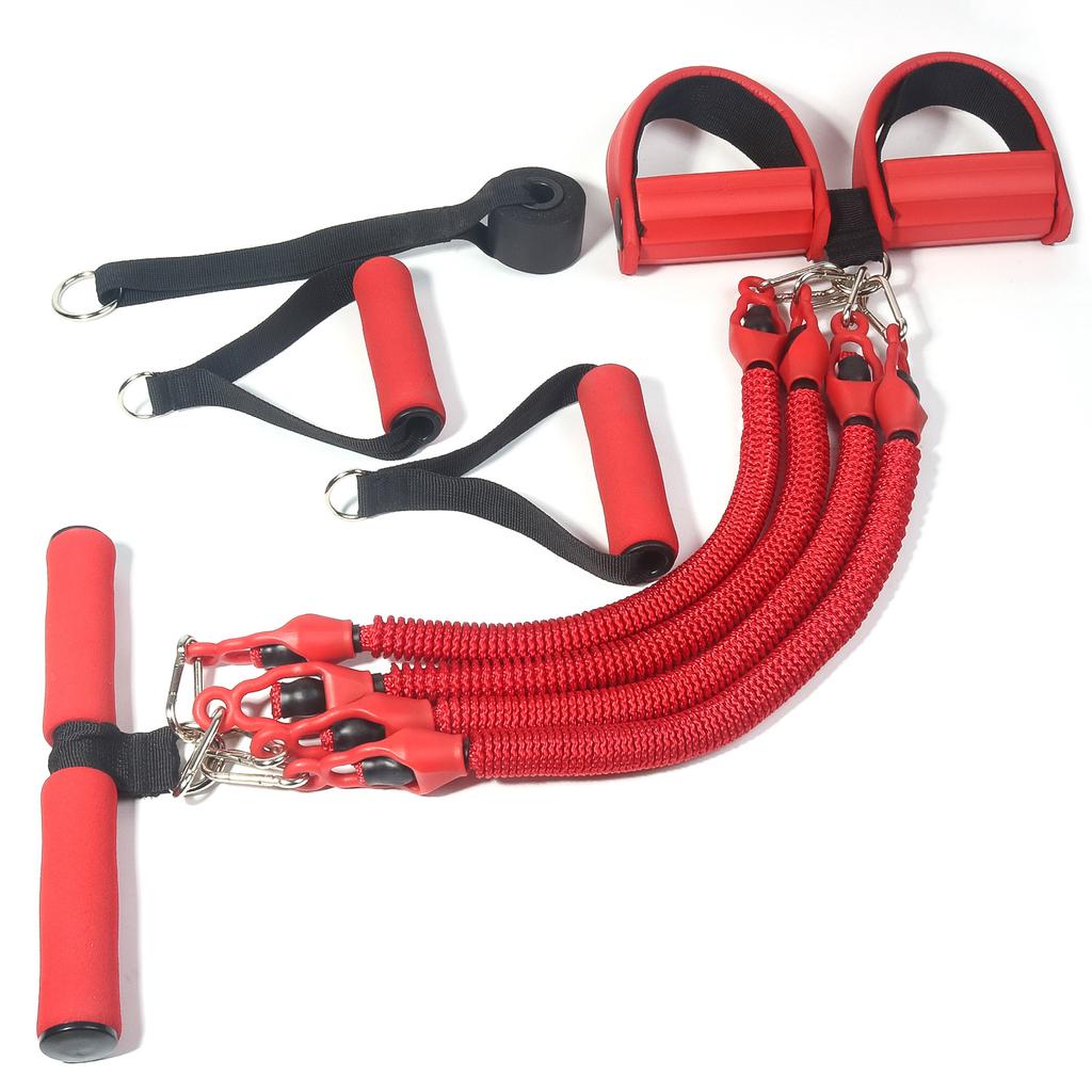 Multi Functional Tension Rope Set Foot Pedal Tensioner+latex Anti Break Tensioner+tension Rope Four Tube Tensioner