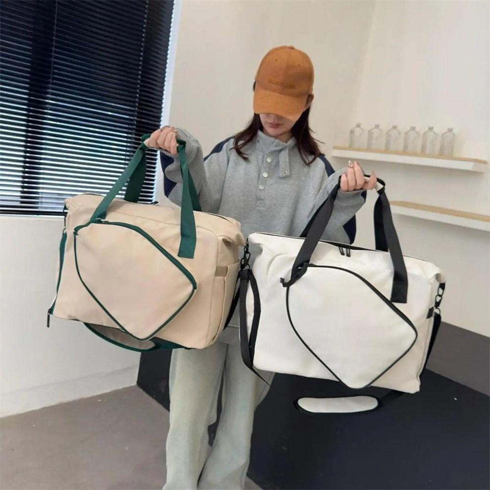 Nylon Pickleball Racket Shoulder Bag Large Capacity Pickleball Handbag  Outdoor Sports