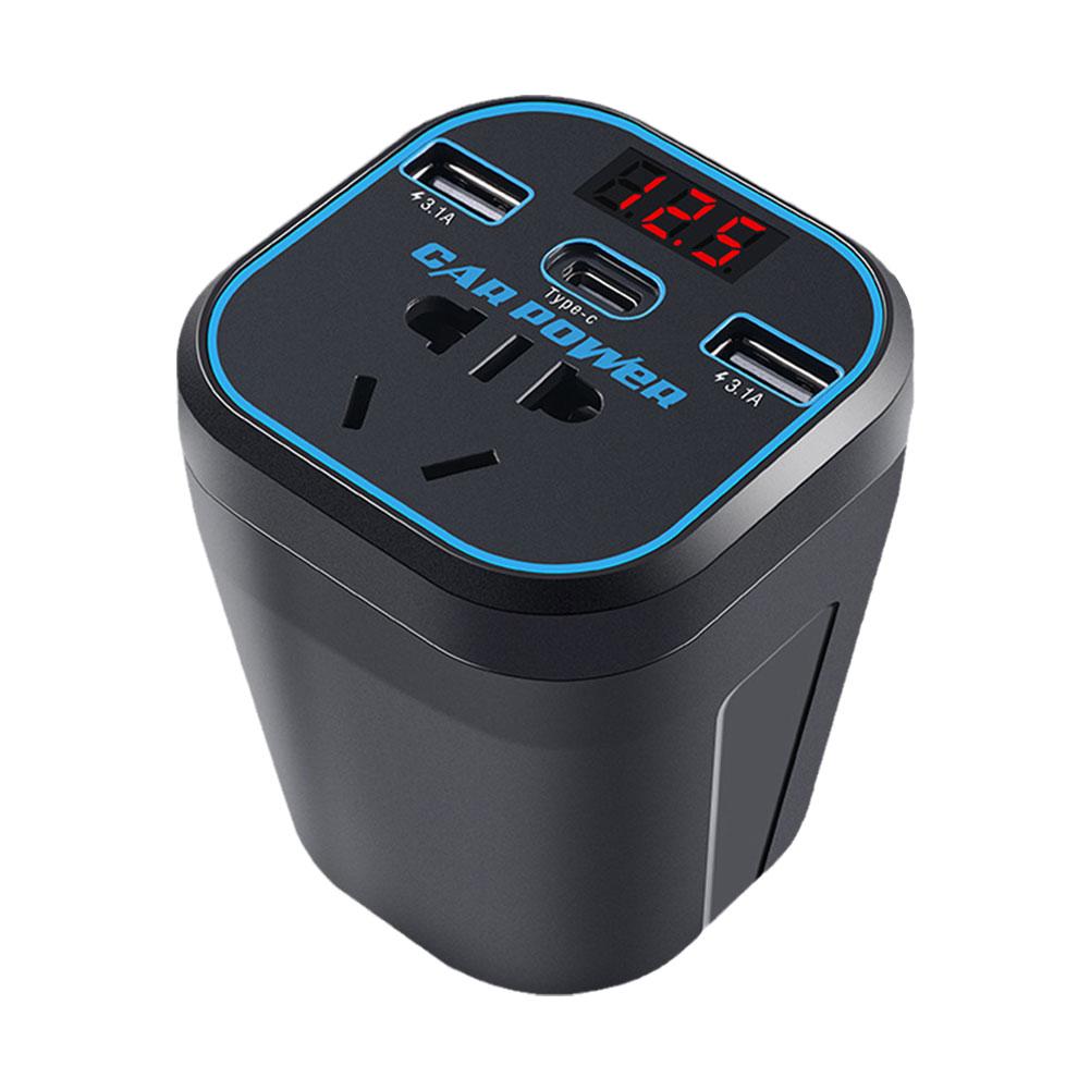 Car Power Inverter 12V/24V TO 220V Converter Type-C Multi-function Charger Socket 3.1A Fast Charger Car Power Converter