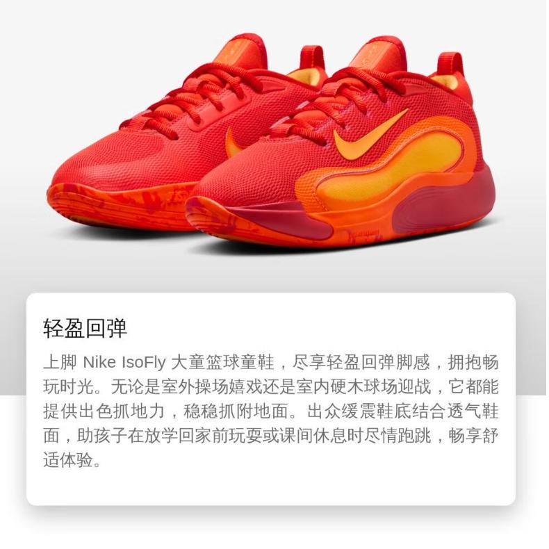 Nike ISOFLY Basketball Shoes GS FN4384-800