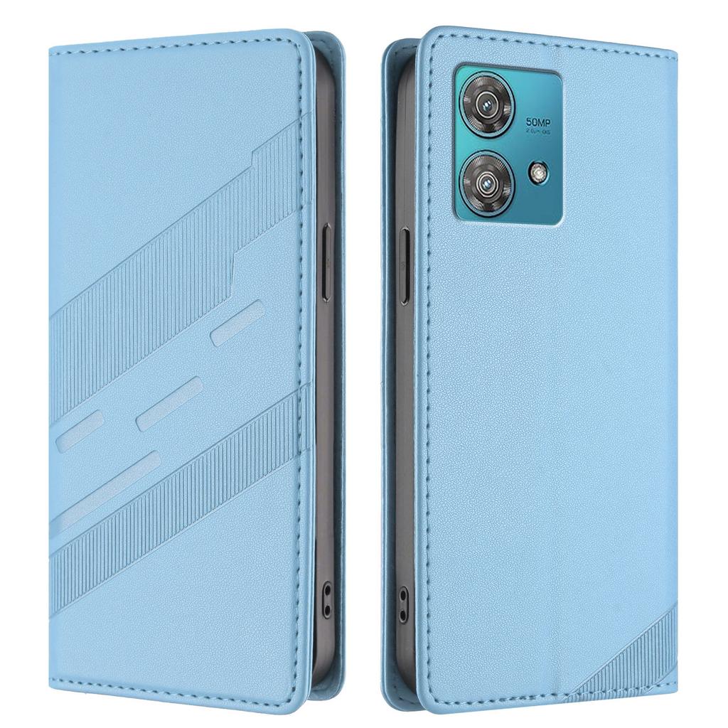 Для Motorola Edge 40 Neo 5G Чехлы для телефонов Панк-стиль Тисненый Кошелек Подставка Кожаная обложка