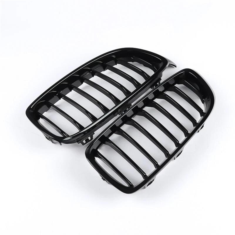 Передняя пара для решетки радиатора BMW "ноздри" F32 F33 F36 F82 F83 2014-2020 Цвет:Черный глянцевый