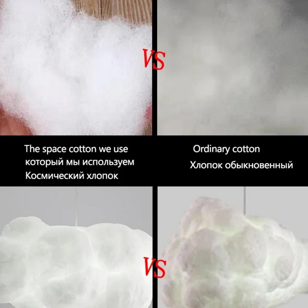 JOYBLISS Облачная люстра Ресторанные лампы Современный белый подвесной светильник в виде парящего облака Подвесная лампа для столовой Декор для кухонного острова