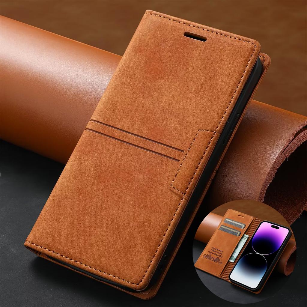 Кожаный чехол для телефона Samsung Galaxy A15 A25 A35 A55 A16 A36 A56 A14 A54 A34 A24 A13 A23 A33 A53 A05S A52 A32 A22 Чехол-книжка