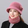 Winter Women's Coldproof Knitted Hat Middle-aged Wool Knitted Hat