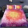 Mandala Flower Duvet Cover Set Bohemian Style Colourful Flowers Comforter Cover King Size for Boys Girls Polyester Bedding Se