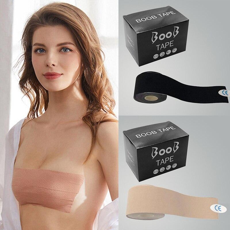 Лента для подтяжки груди для контурной подтяжки бюстгальтера Альтернатива ленты для тела для груди Водонепроницаемая лента для пота 10 см * 5 м