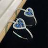 Fashion Circle Heart Dangle Earrings Micro Pave Cubic Zirconia Stud Earrings Design Luxury Jewellery