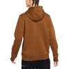 Nike Club Swoosh Men's Logo Drawstring Pullover Hooded Sweatshirt Tawny 916271-290