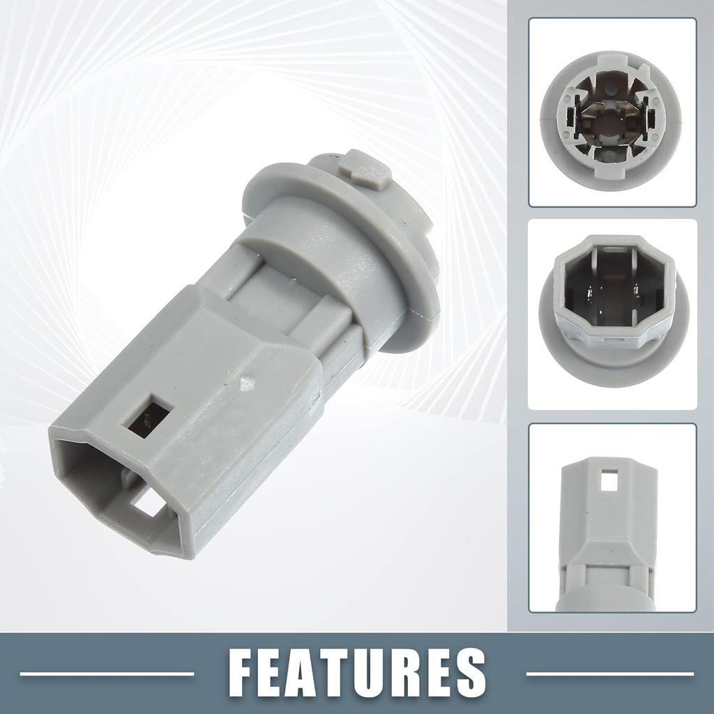 License Plate and Rear Side Marker Light Bulb Socket Connector 90075-99011 for Toyota Land Cruiser Base 98-18 for Toyota Prius 04-15 for Toyota C-HR