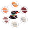 Pneumatic Sander 5 Inch Polishing Sanding Waxing for Car Wall Wood Paint and Rust Removal Black