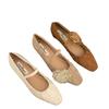 Fashion New 2024 Fashion Flower Women's Flat Shoes Square Head Solid Color Mary Jane Shoes Ladies Designer Casual Shoes Zapatos De Mujer