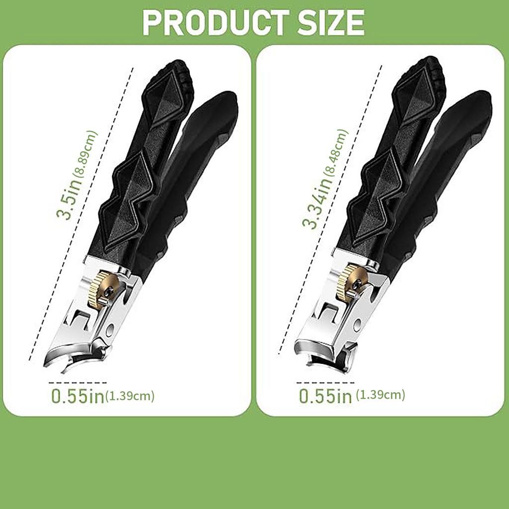 Thin Large Jaws Nail Clippers Toe Nail Trimmer  with Large-Mouth Pliers,Easier to Cut Nails AntiSplinter Mechanism