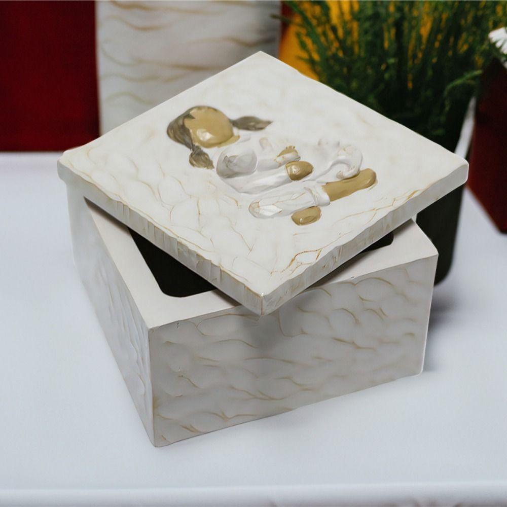 Universal Pet Coffin Box Cartoon Cat Memorial Box Durable Resin Pet Urn Pet Supplies