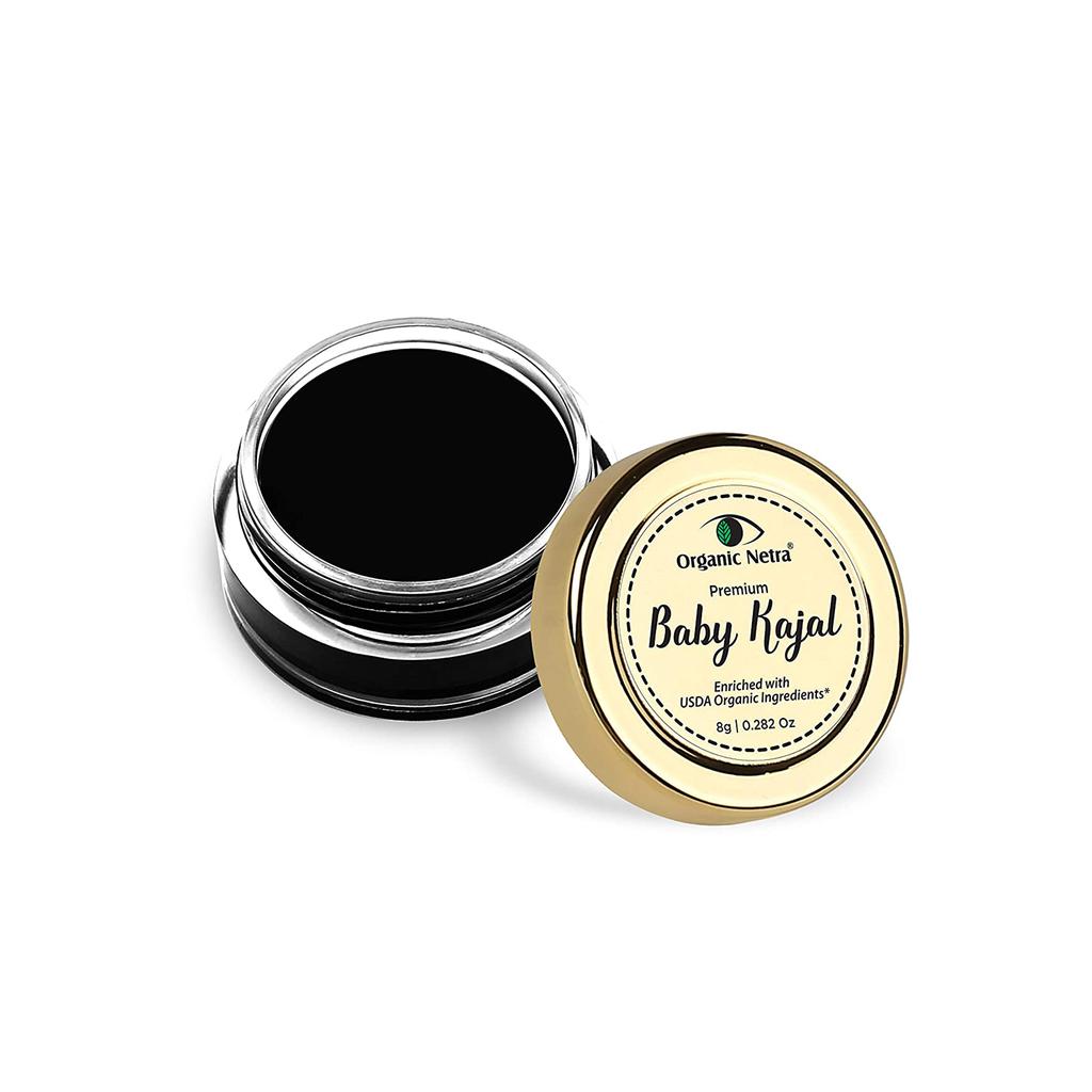 Органический Netra Premium Baby Kajal водостойкий, стойкий к размазыванию, долговечный, 0,2 унции