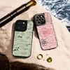 Крутой чехол для телефона с формулой и крутым узором для iPhone 17 16 e 15 14 13 12 Pro Max, защитный чехол из овчины с серебристой окантовкой