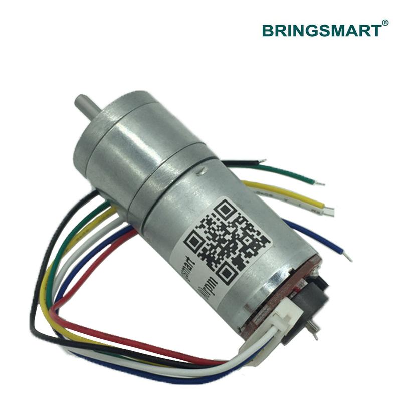 JGA25-371 12V DC Gear Motor Encoder 18-1930RPM Support CW CCW Reversed Speed Control Electric Motor For DIY Electronic equipment