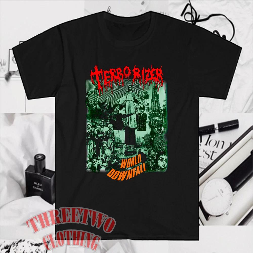 Terrorizer World Downfall Классическая Старая Школа Мужская Черная Размер от S до 5XL