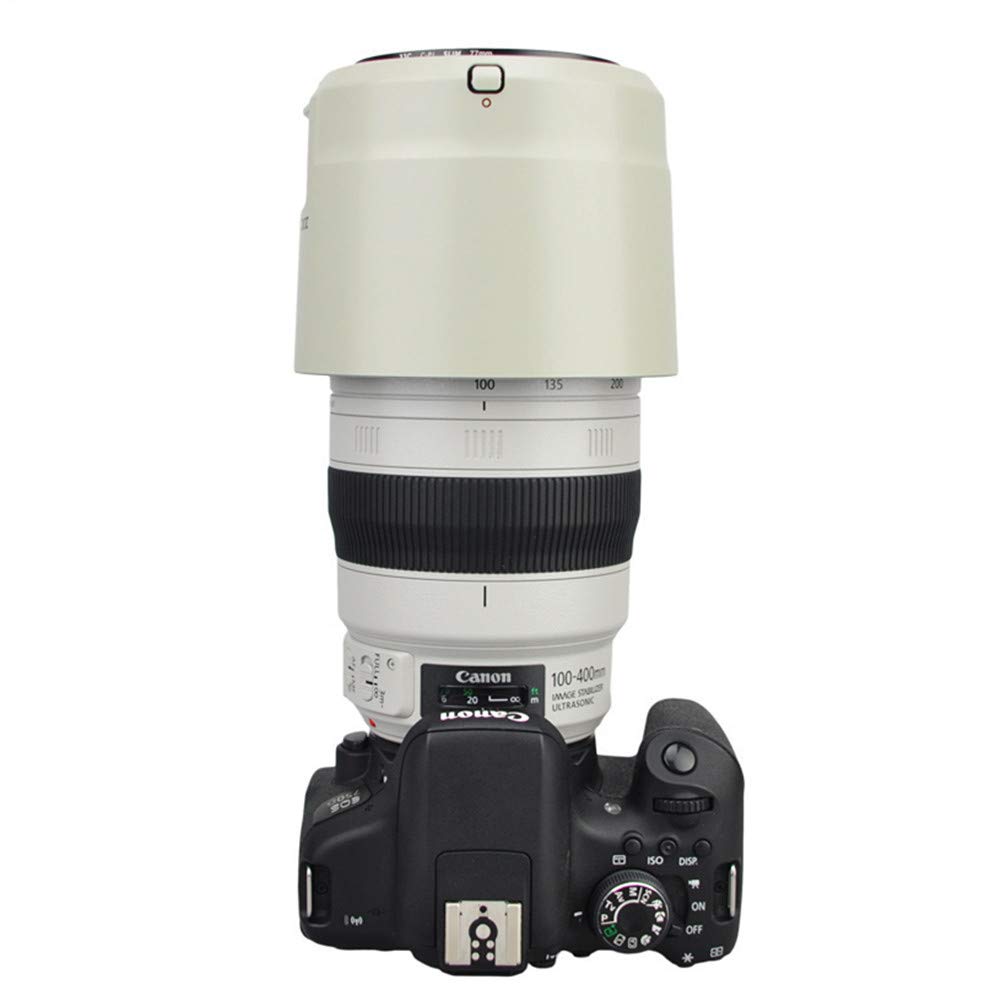 JJC Реверсивная бленда, совместимая с Canon и Canon EF IS II USM, Регулируемая, Белая, ET-83D для объектива 100-400mm F4.5-5.6L, Фильтр,