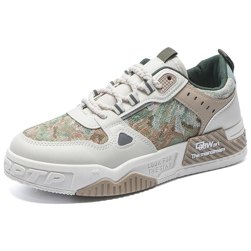 Модная повседневная обувь с круглым носком, шнурками, на платформе, кроссовки для отдыха на открытом воздухе, удобные, универсальные, эластичные, дышащие, модная модель на весну и осень