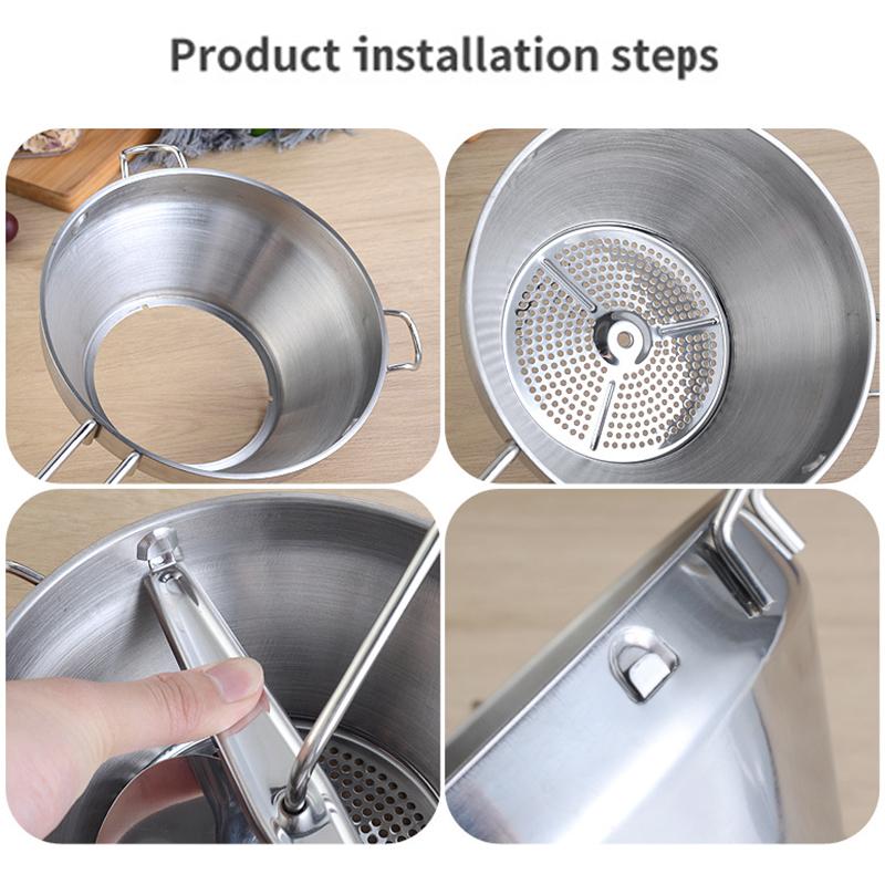 Potato Masher Pumpkin Vegetable Puree Pressing Tool Stainless Steel Grinder Fruits Food Mashing Tools Accesorios