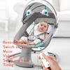 Newborn Electric Rocking Chair Putting To Sleep Rocking Blue Bed 0-4+ Within 22kg Remote Control Music Timer Swing Range