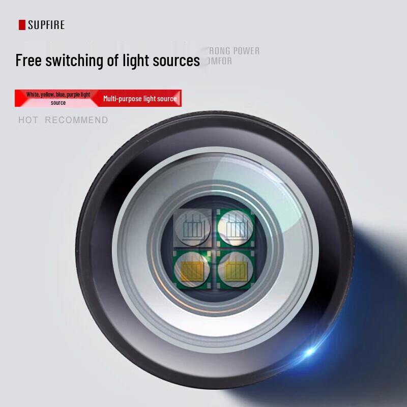 SupFire GF01 Multi-Color LED UV Flashlight