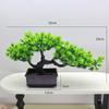 Artificial Pine Bonsai Desktop Decoration - Small Potted Green Plant Ornament for Living Room