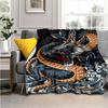 3D Dragon Throw Blanket Soft Comfortable Sofa Blankets and Throws Flannel Blankets for Adults