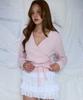ROSEFRANTZ Muse Wrap Rib Knit [Pink]