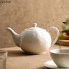 White Porcelain Teapot Restaurant Longjing Pu'er Tea Maker Creative Ceramic Kung Fu Tea Set Home Tea Ceremony Accessories