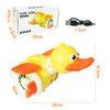 Kid Electric Musical Dancing Duck Simulated Foraging Free Rotation Duck Sound&Light Tummy Time Toys Crawling Toys for New Born