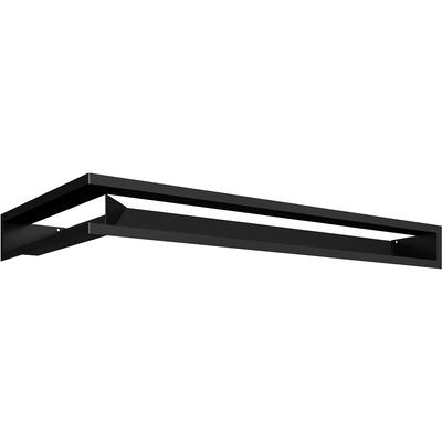 Вентиляционная крышка LUFT угол правый 40x80x9 черный
