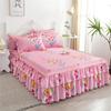 3 шт./1 комплект постельного белья, юбка-кровать с 2 наволочками, покрывало, наматрасник, чехол для кровати с принтом