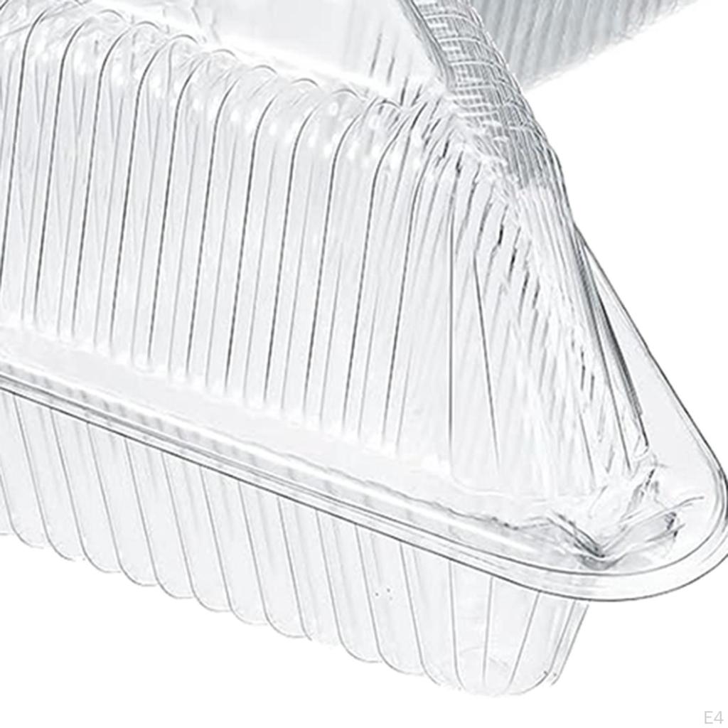 Контейнеры для ломтиков торта с крышкой Контейнер на шарнирах для пирогов 100шт.