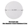 2Pcs Round Acrylic Cake Discs Topper Reusable Cake Boards Disk Base For Cakes Trimming Decorating Supplies Bakeware Accessories