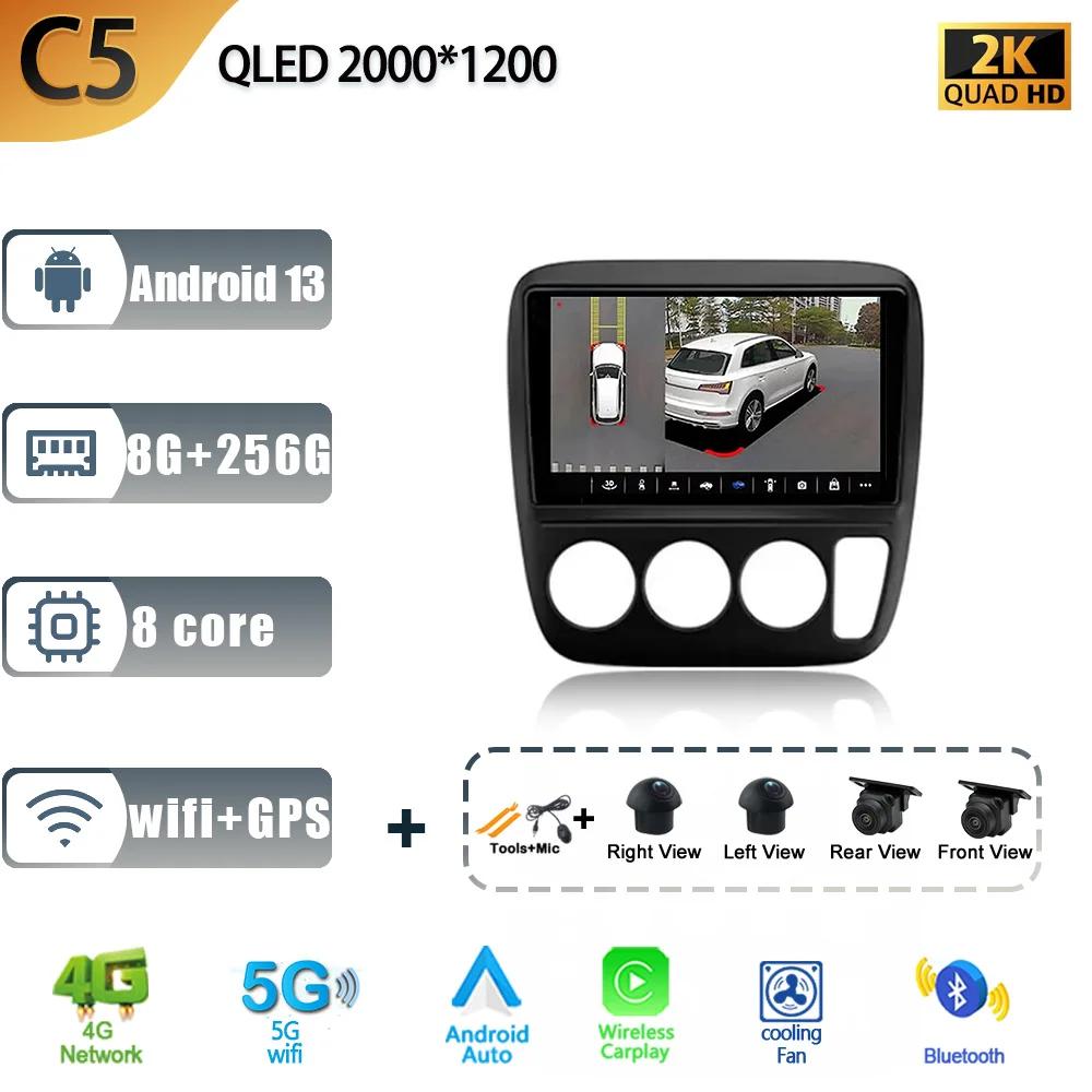 Android 13 Для Honda CR-V CRV 1995-2001 Carplay Auto Мультимедиа Навигация Стерео Автомагнитола 4G GPS Головное устройство Экран