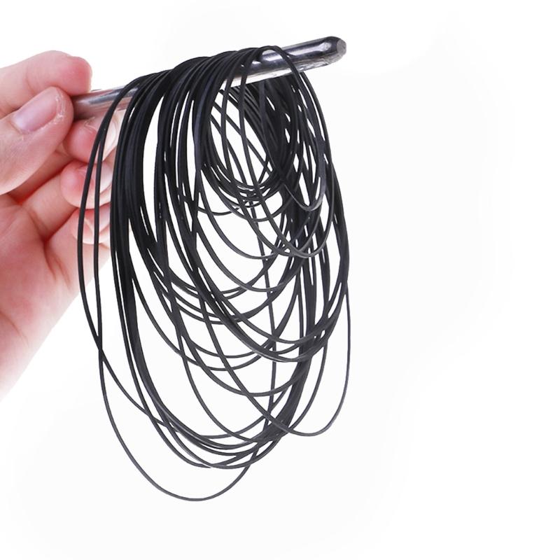 Set of 50/100pcs Assorted Belts for Cassette Players Record Players Quality Rubber Belts 0.7x0.7mm Easy Installation