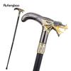 Black Golden Dragon Head Fashion Walking Stick Decorative Stick Cospaly Vintage Party Fashionable Walking Cane Crosier 93cm