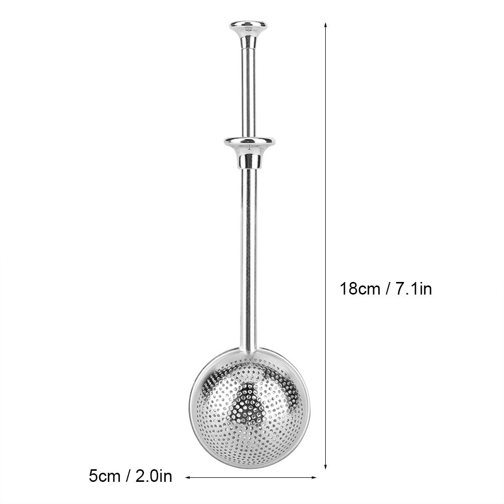 Круглый выдвижной шарик для заваривания чая из нержавеющей стали, фильтр-ситечко, аксессуары для чая
