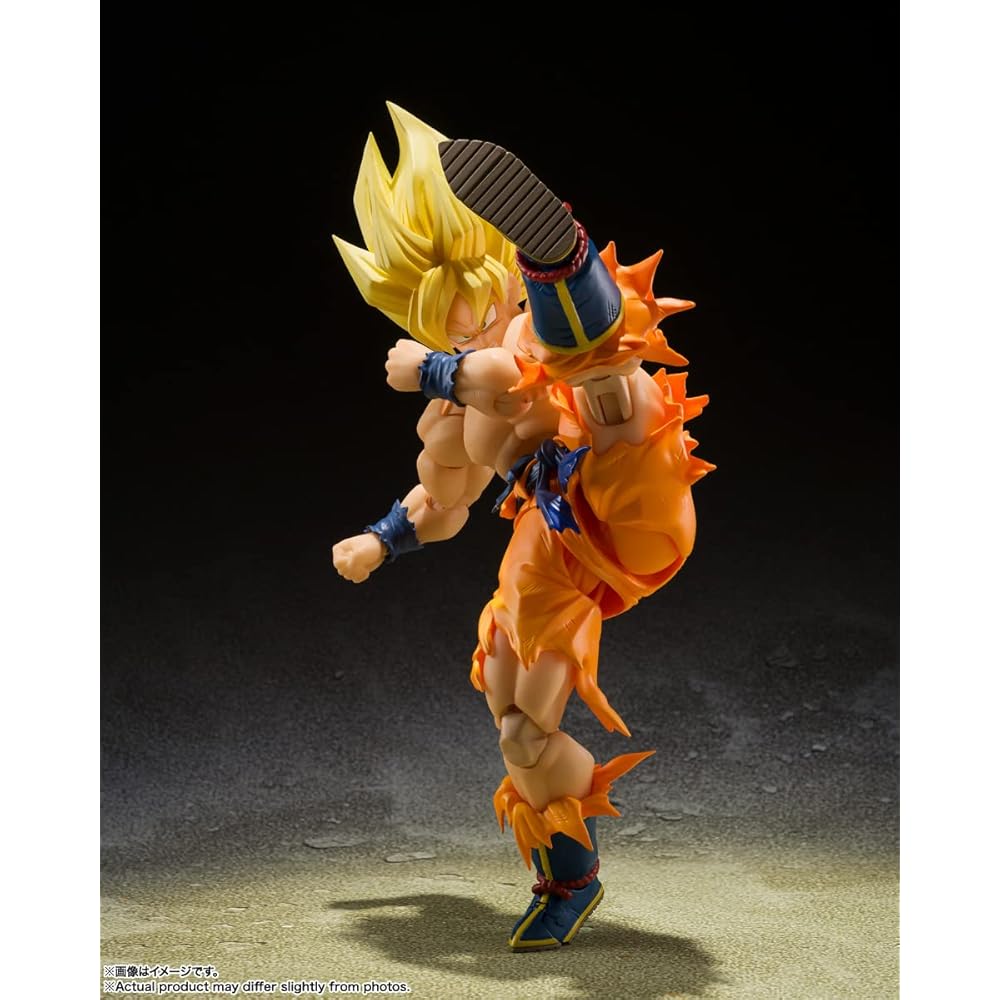 СТРАНЫ ТАМАШИИ Ш. Фигурка Dragon Ball Super Saiyan Goku от Figuarts 145 мм ABS ПВХ Окрашенная Подвижная Фигурка